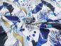 Preview: French Terry Indigo Leaves